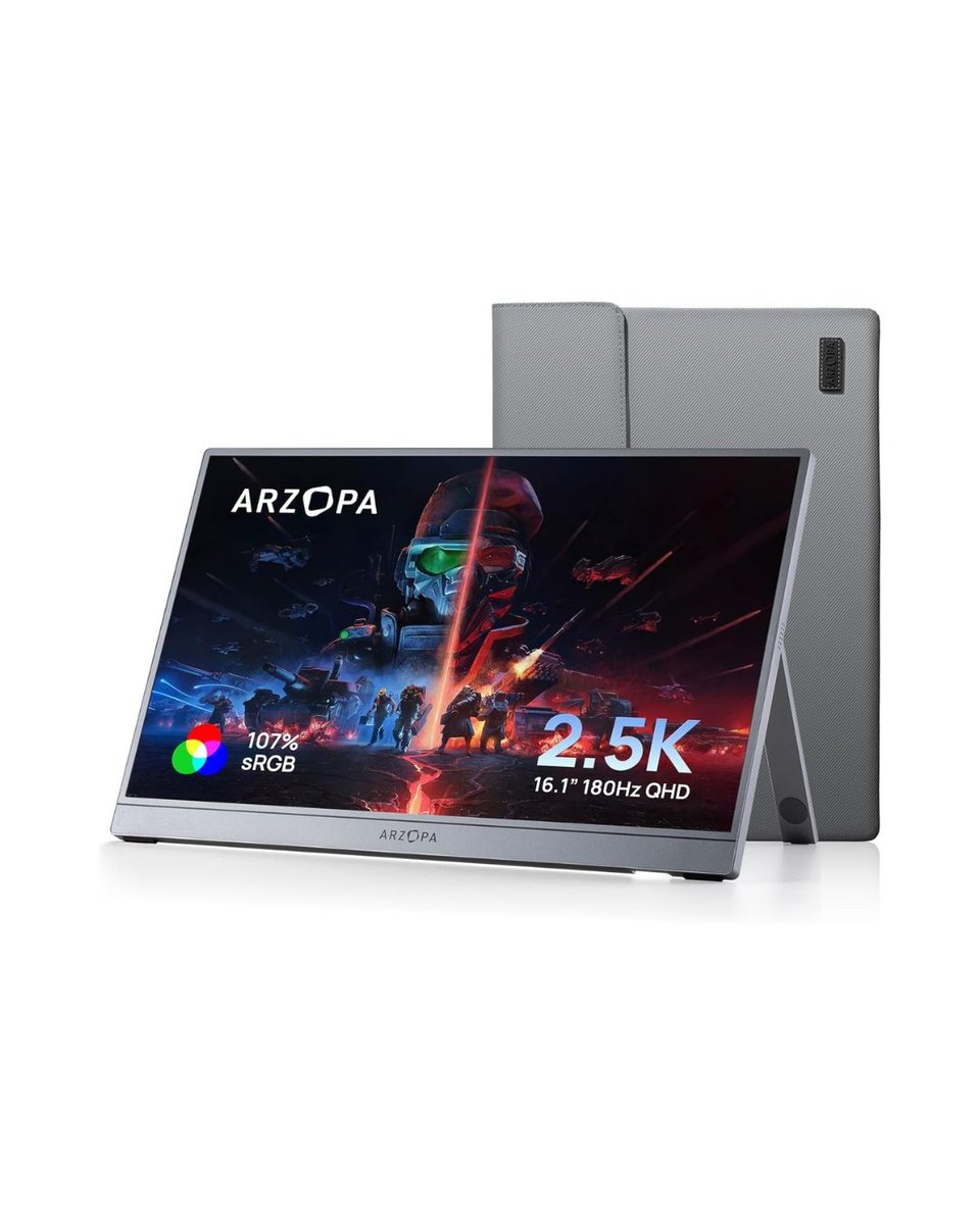 ARZOPA Z3FC - 16.1" 1440P 180Hz QHD IPS Portable Monitor