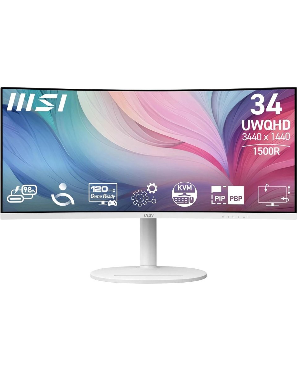 MSI Modern MD342CQPW 34" WQHD 120Hz 1ms UltraWide Curved Monitor