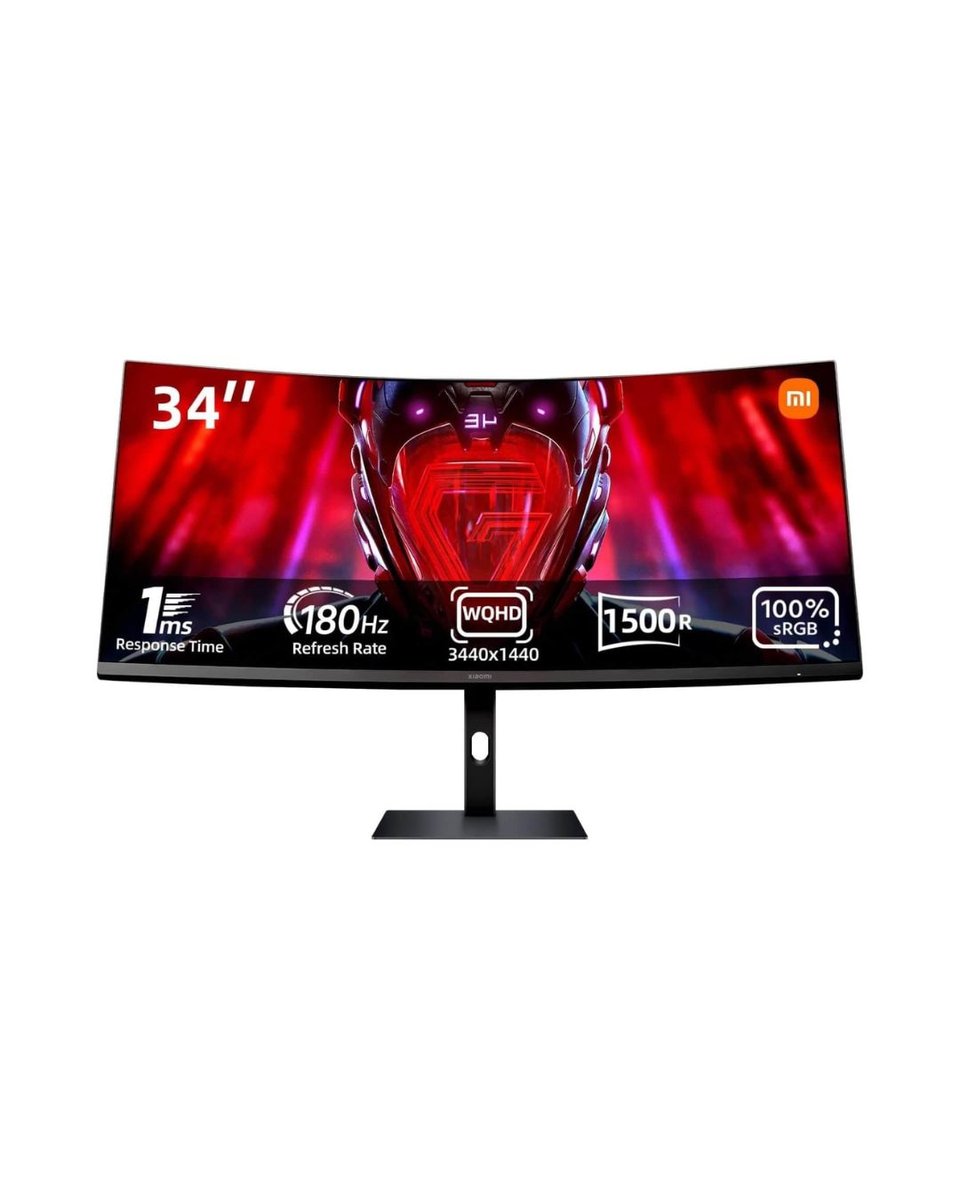 Xiaomi Monitor G34WQI, 34 Inch Curved Gaming Monitor