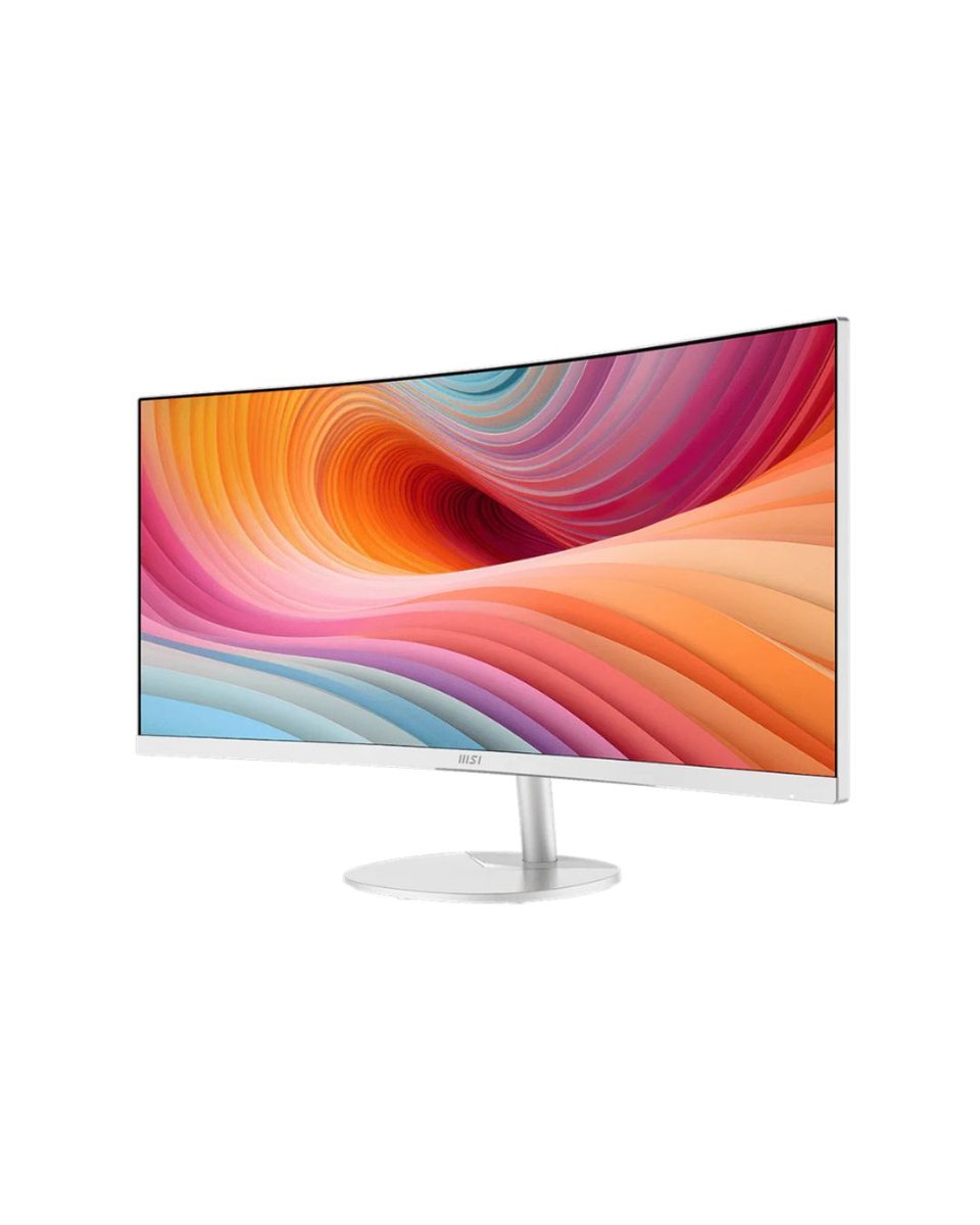 msi PRO MP341CQW E12 34-inch VA 3440 x 1440(UWQHD) Computer Monitor, 120Hz, Adaptive-Sync, HDMI, DisplayPort, VESA Mountable, Speaker, 1ms, White